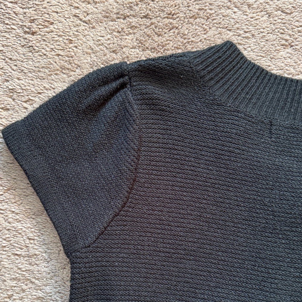 Mossimo Supply Co. Women’s Black Button-Front Knit Sweater Dress. Size Small - Picture 10 of 12